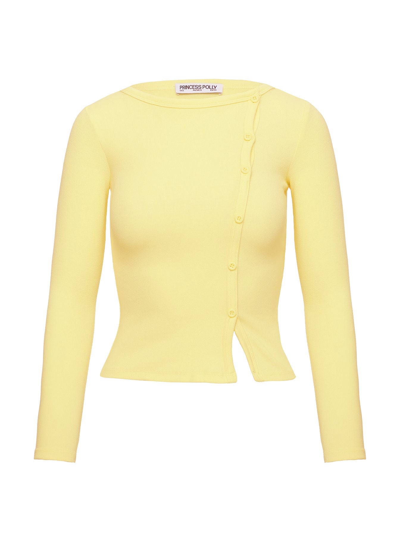 Passoni Long Sleeve Top Lemon、mySite、solidvoid