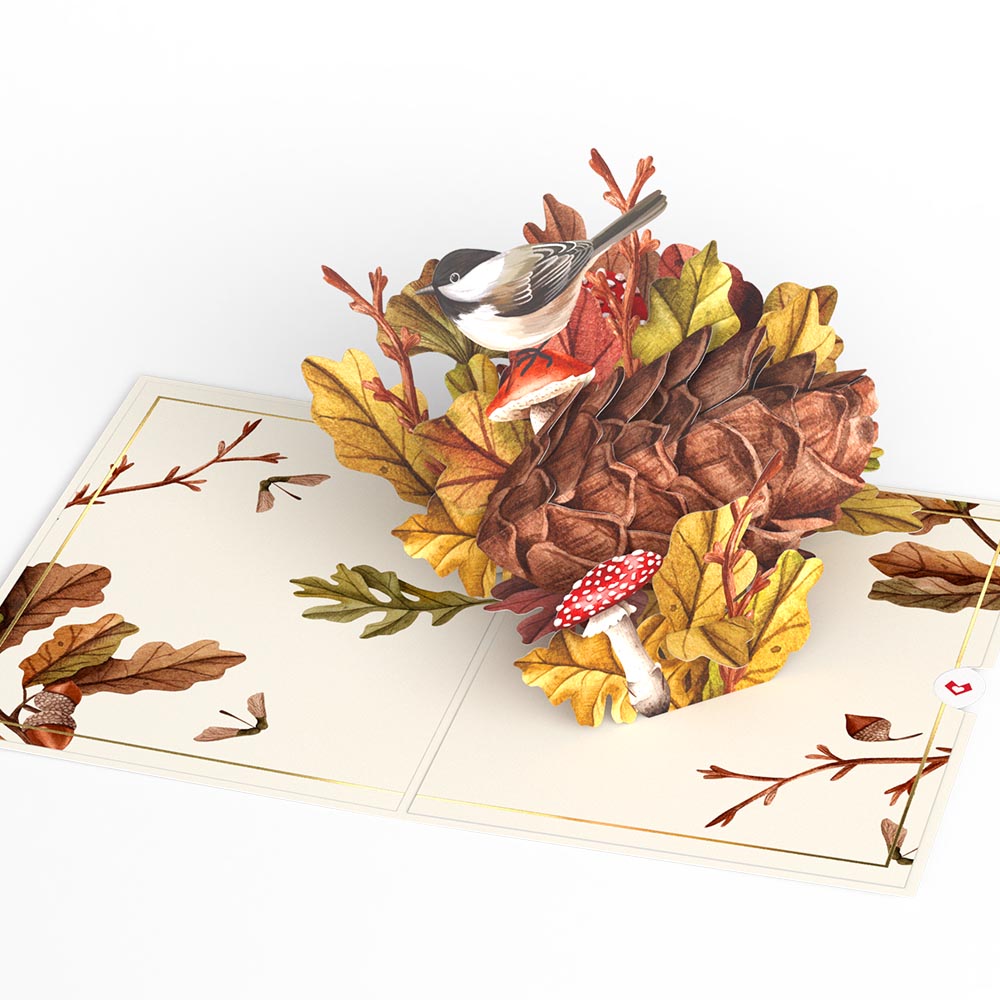Fall Forest Floor Pop-Up Card、mySite、solidvoid