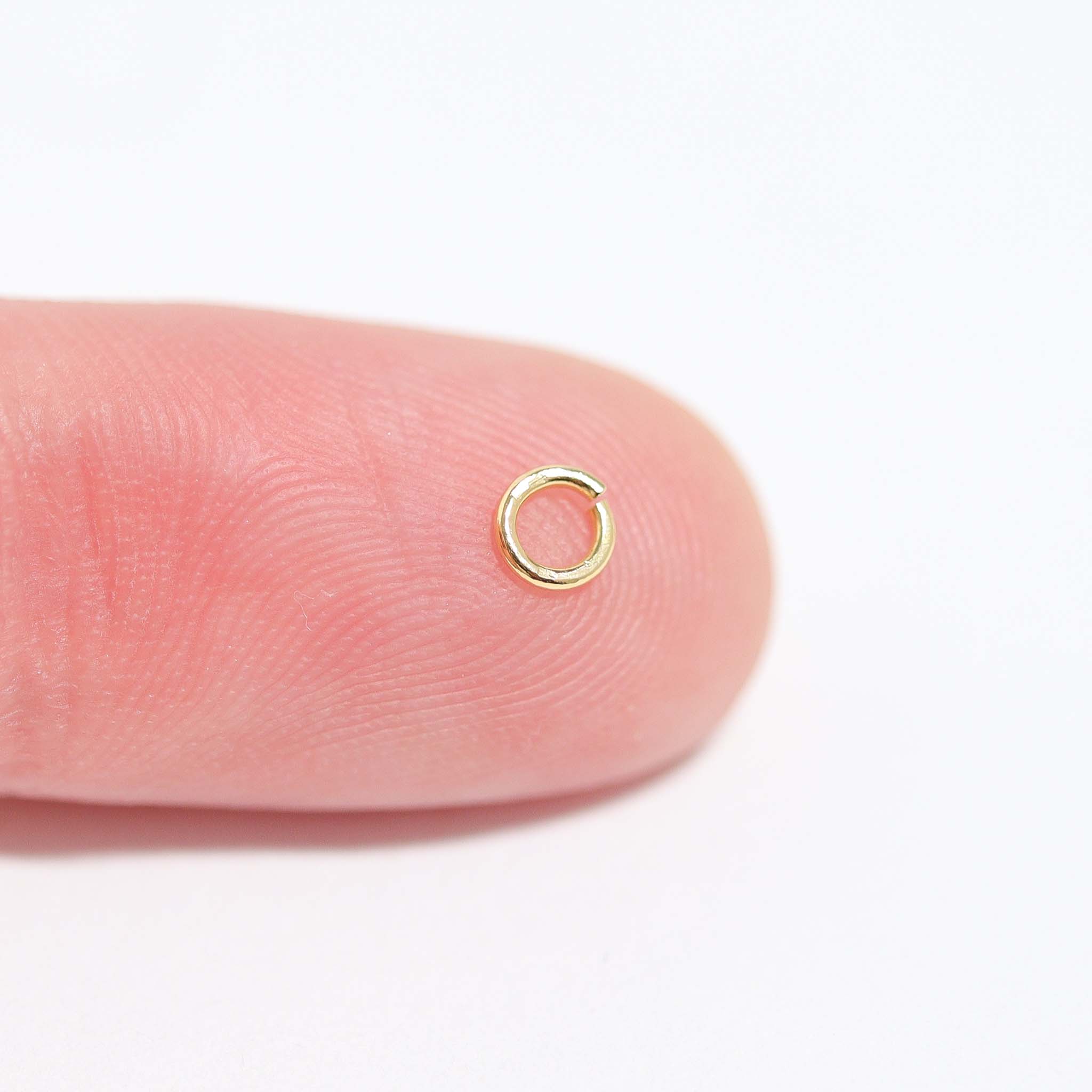 10 Pack 14K Gold Plated Open Jump Rings / ENC0022、mySite、dreamappss