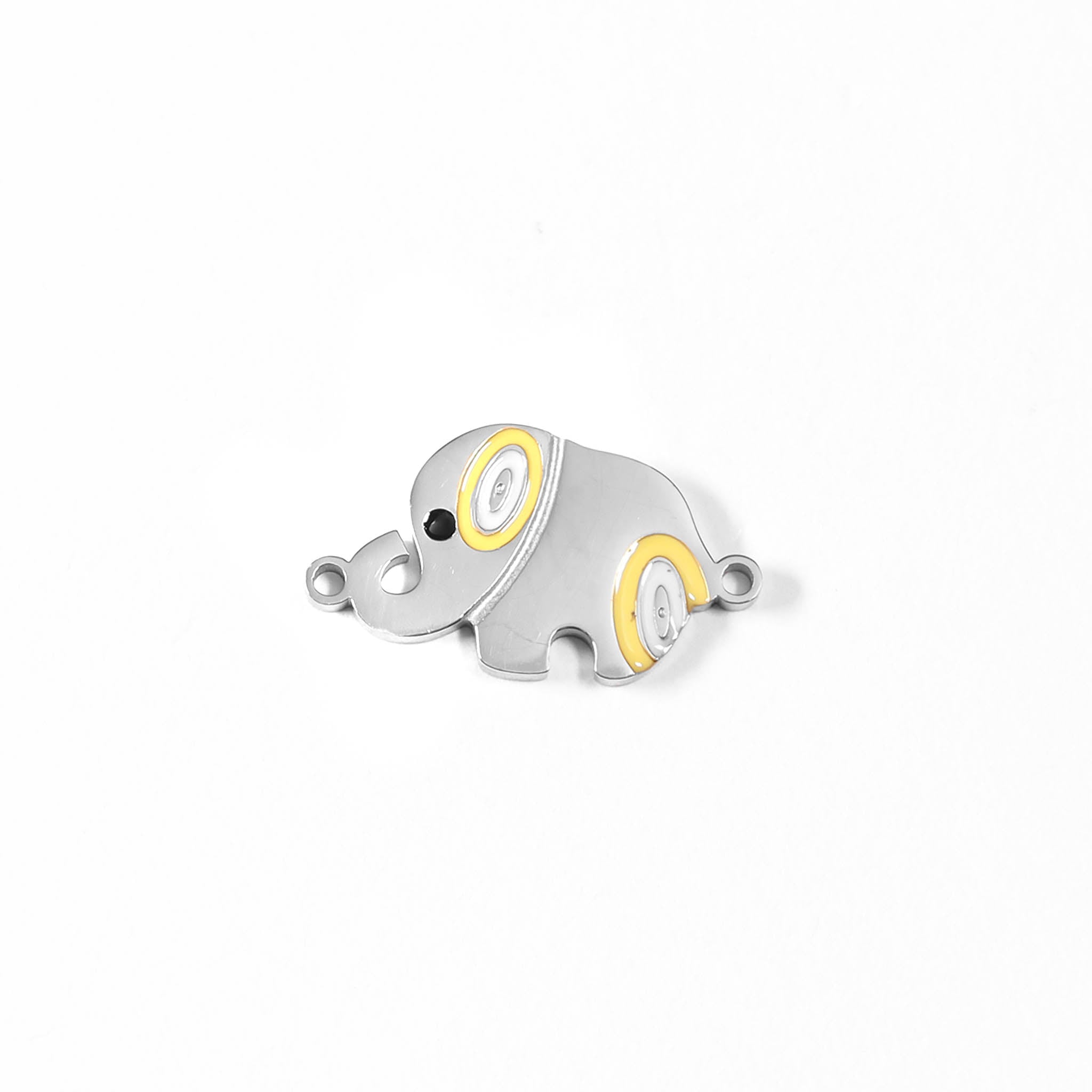 18K Gold PVD Stainless Steel Epoxy Elephant Charm / PDL0064、mySite、dreamappss