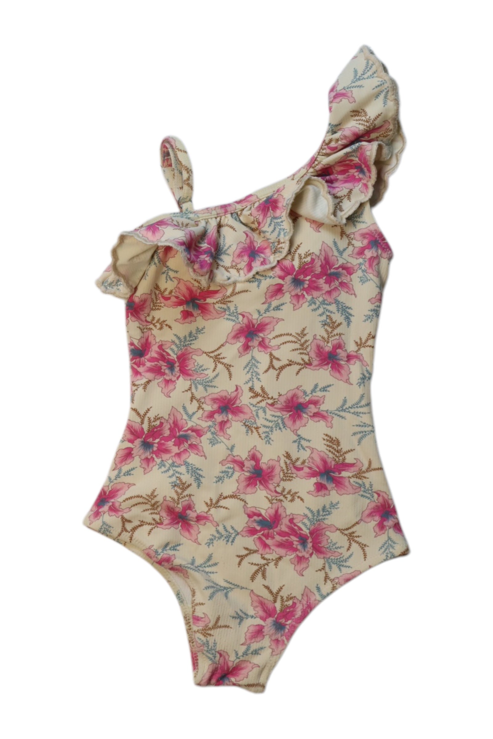 Louise Misha Floral One-Shoulder Swimsuit 3T、mySite、g9winljtr