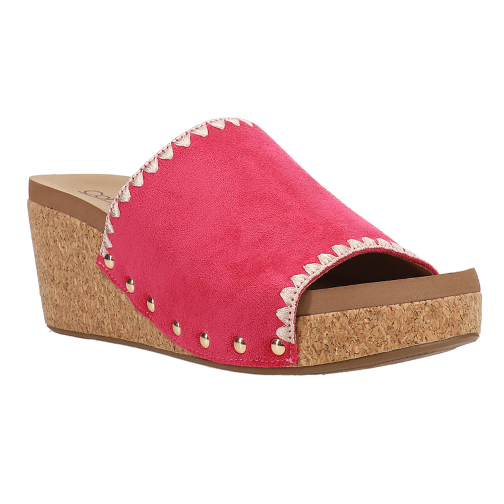 Stitch N Slide Studded Embroidered Wedge Sandals、mySite、gtrtttuynbv