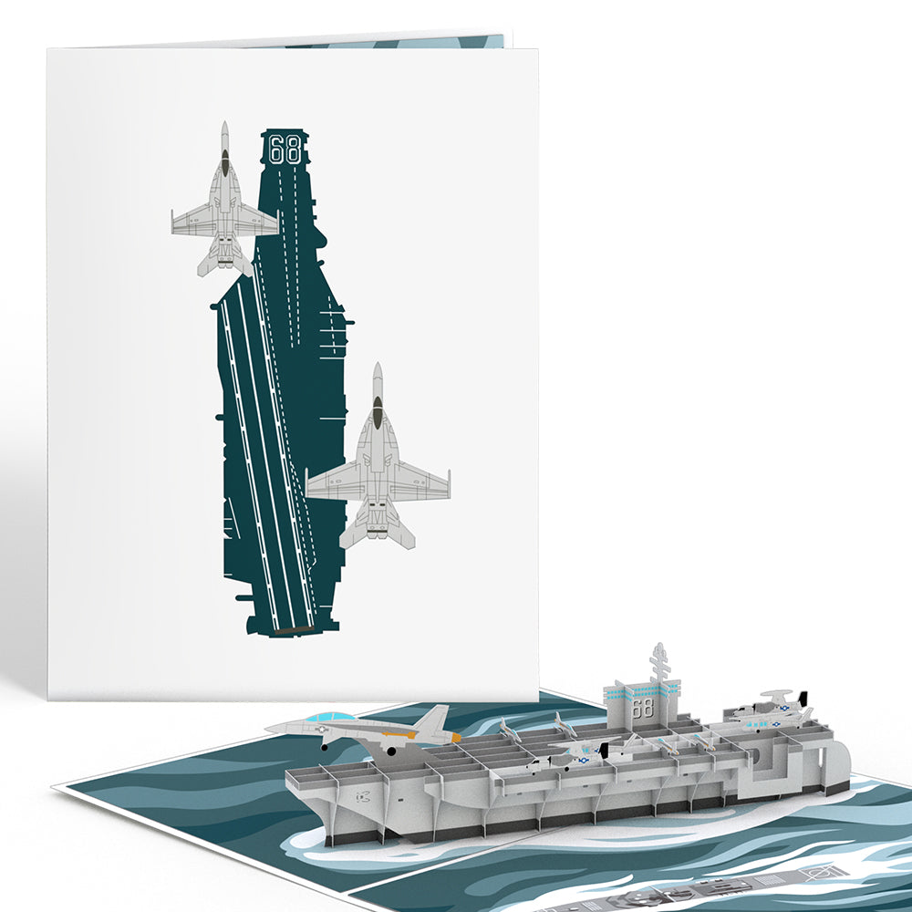 U.S. Aircraft Carrier Pop-Up Card、mySite、solidvoid