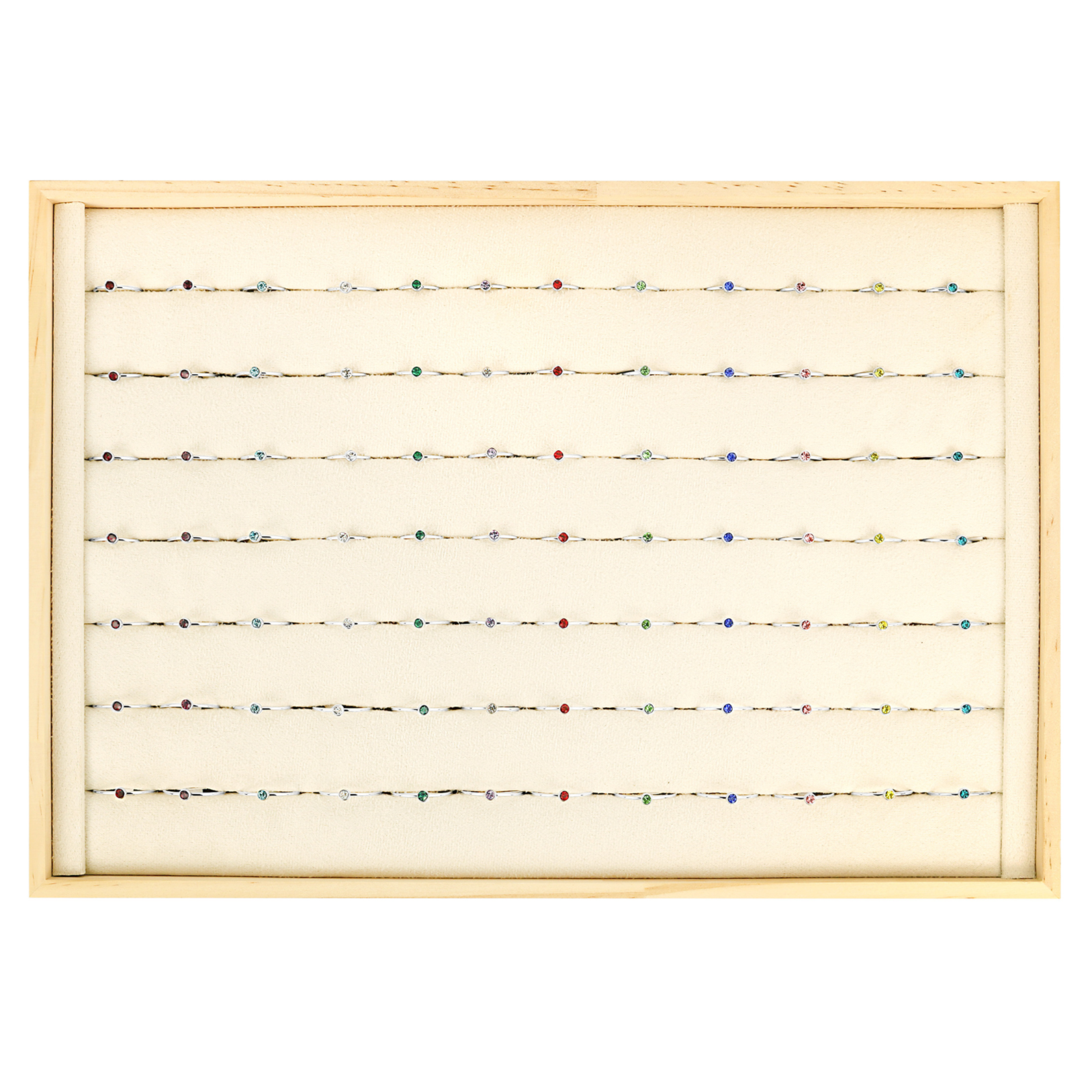 76 pc Stainless Steel Birthstone Stacking Ring Set & Display / BND0009、mySite、dreamappss