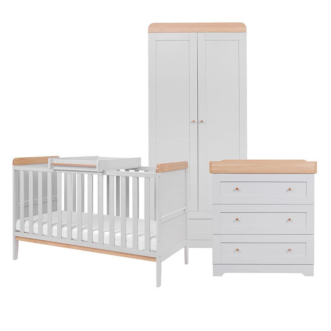  Tutti Bambini Rio 3pc Room Set - Dove Grey/Honey Oak、mySite、merchandisen