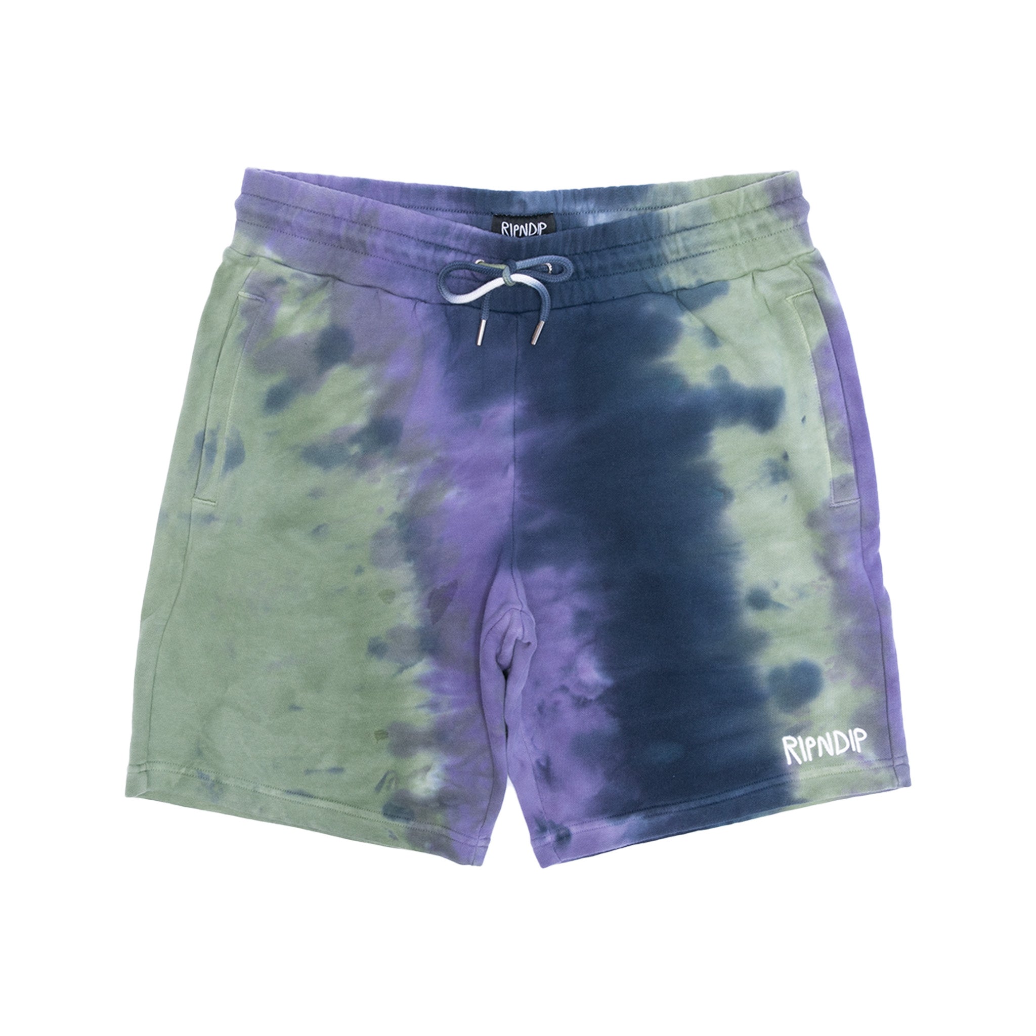  Ripndip Rubber Logo Sweatshorts (Sage/Slate Tie Dye)、mySite、merchandisen