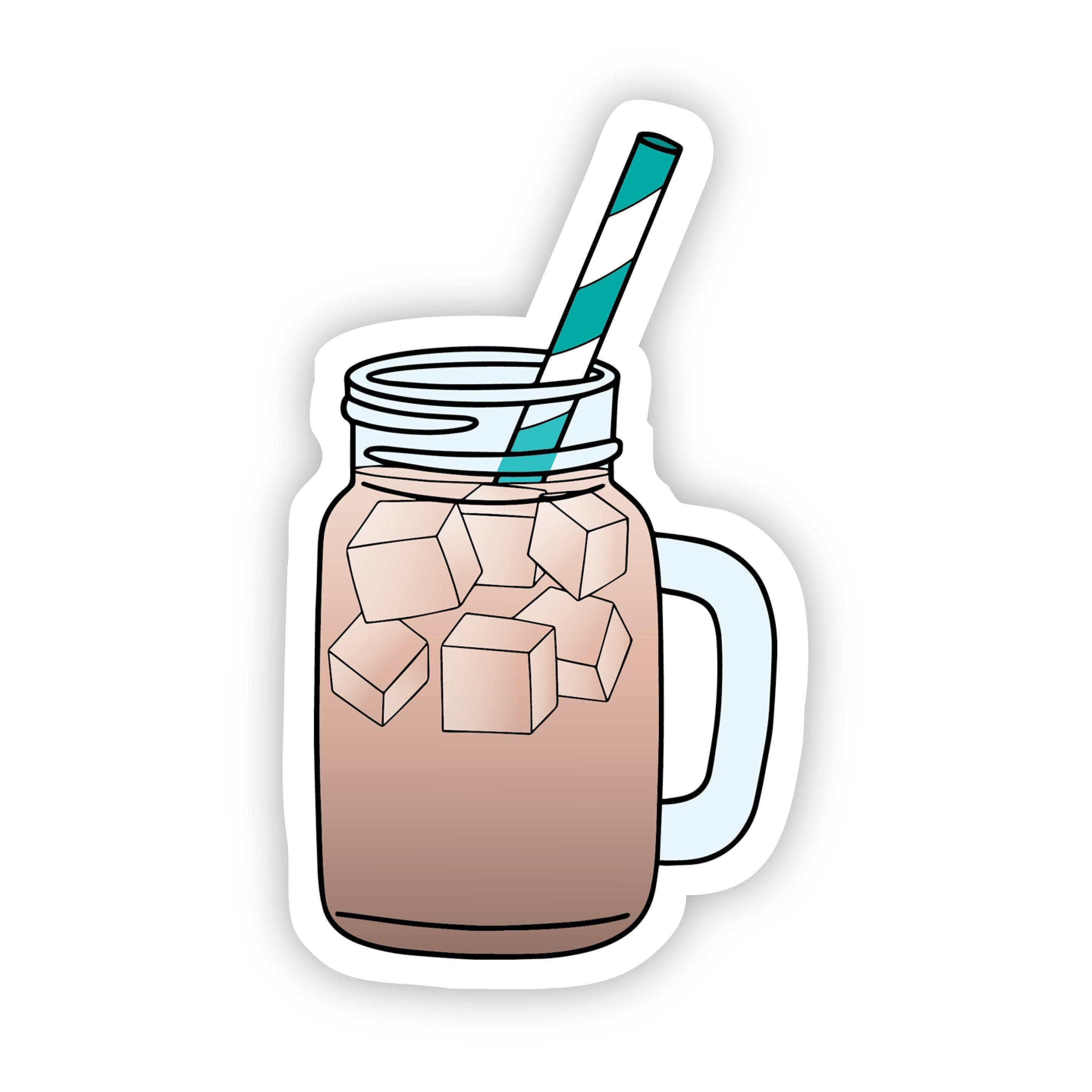  Iced Coffee Aesthetic Sticker、mySite、elrpsem3k