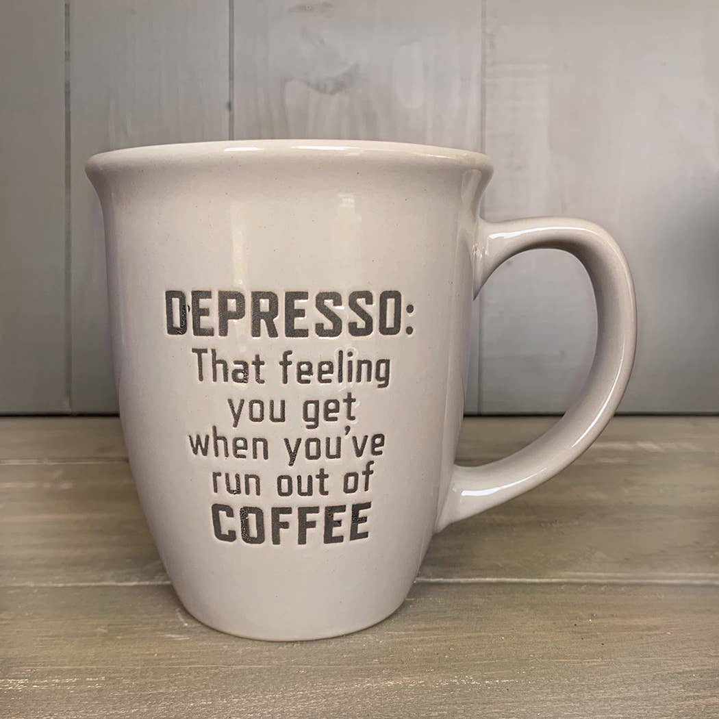 Depresso: That Feeling You Get When You've Run Out of Coffee Mug *、mySite、g9winljtr
