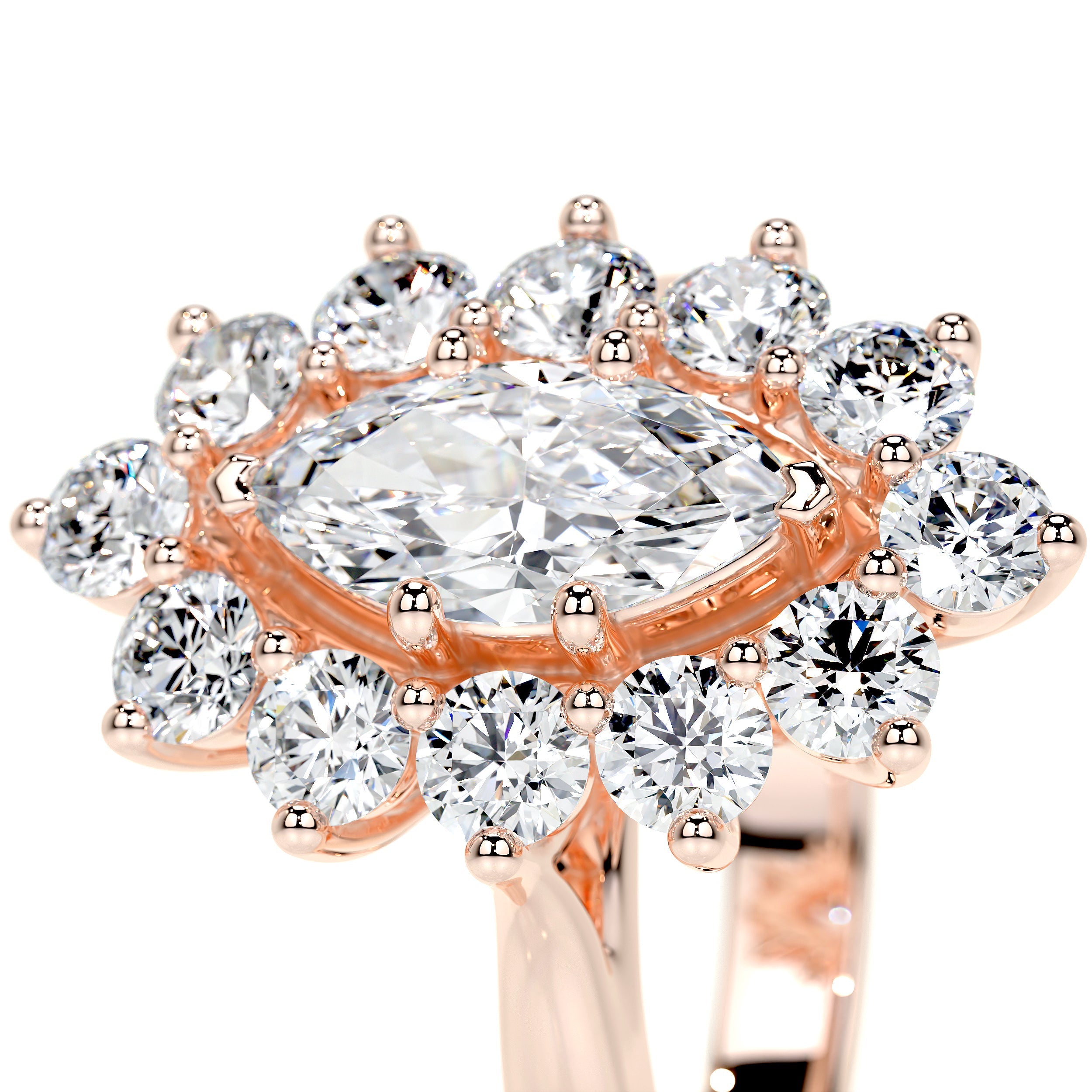Yali Lab Grown Diamond Ring -14K Rose Gold、mySite、hinf8tx79