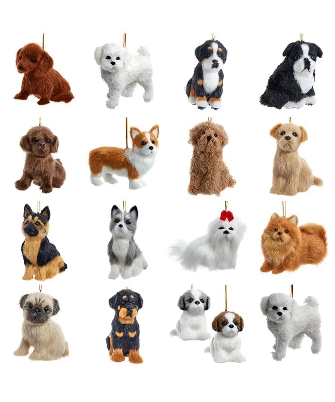 Fluffy Dog Ornaments-Realistic Pups for Christmas Decoration、mySite、g9winljtr