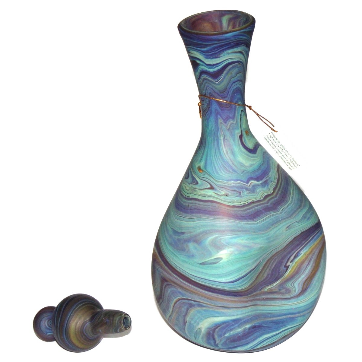 Elliaho Style Phoenician - Ancient Beauty Phoenician Glass Vase. Each is Unique. Museum Quality Looks and Feels(10.4 Inch)、mySite、topwebapps