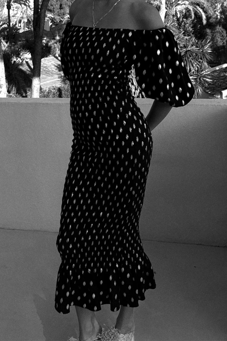 Black Jojo Dress with Gold Fleck、mySite、solidvoid