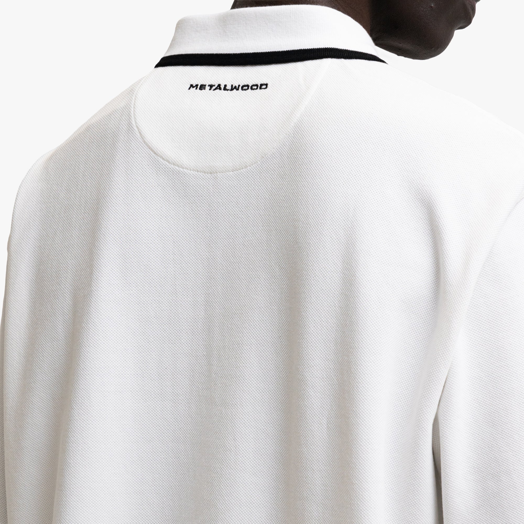  Metalwood World Class Zip Polo White、mySite、merchandisen
