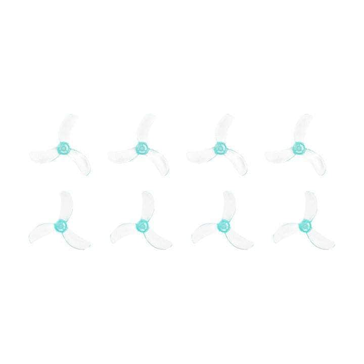  Sub250 Gemfan Pros Tri-Blade 40mm Micro/Whoop Prop 8 Pack - Teal (1.5mm Shaft)、mySite、merchandisen