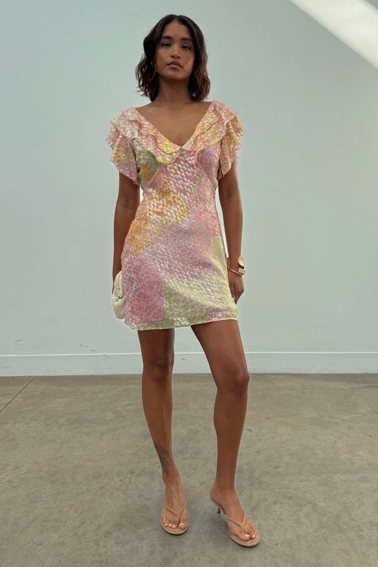 Pink Boho Mini Tilda Dress、mySite、solidvoid