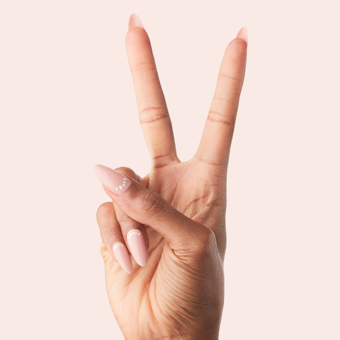 Star Halfmoon - Press-On | Long | Almond、mySite、solidvoid