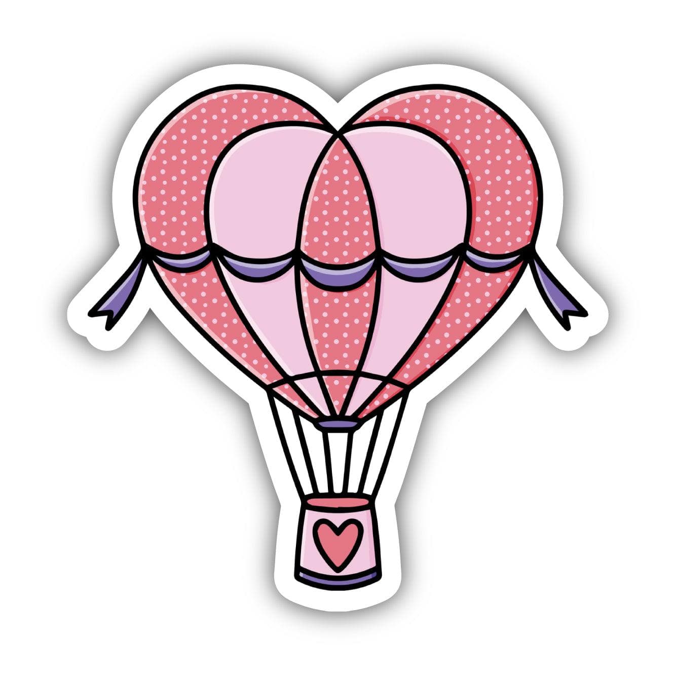  Hot Air Balloon Heart Sticker、mySite、ghnorth