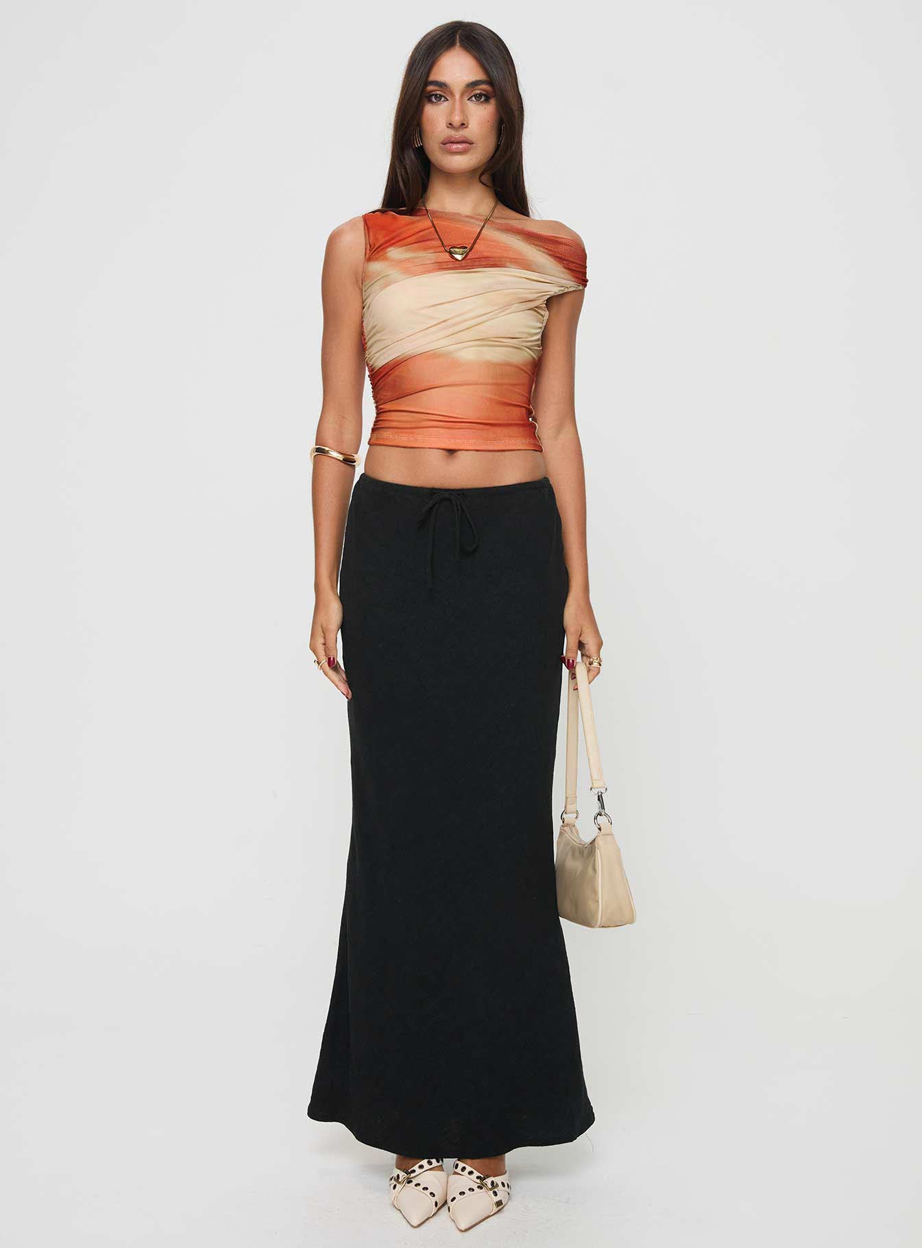 Sweet Emotion Top Brown Multi、mySite、solidvoid