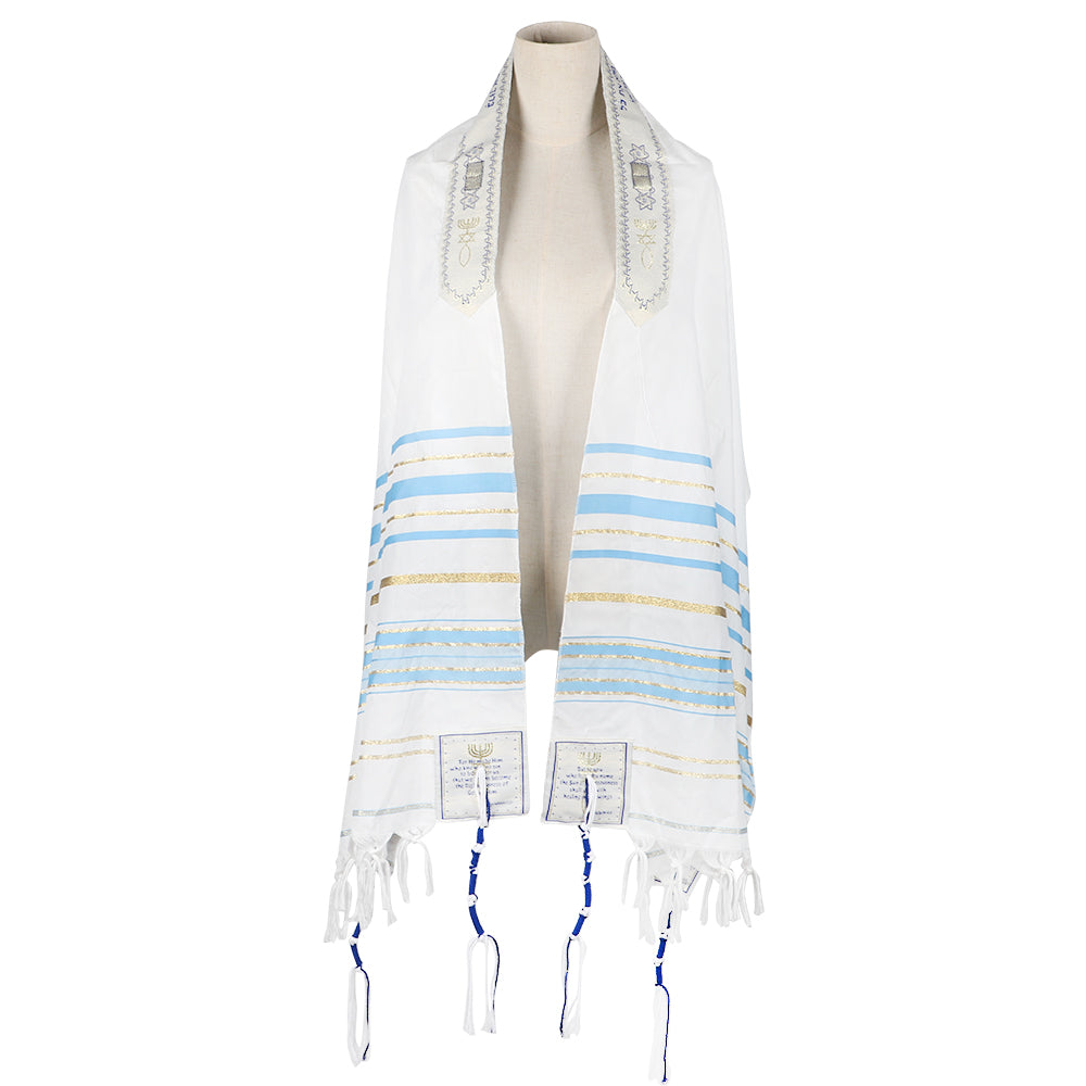  HolyLandMarket Mens Messianic Shawl/Tallit - The Messiah Tallit、mySite、elrpsem3k