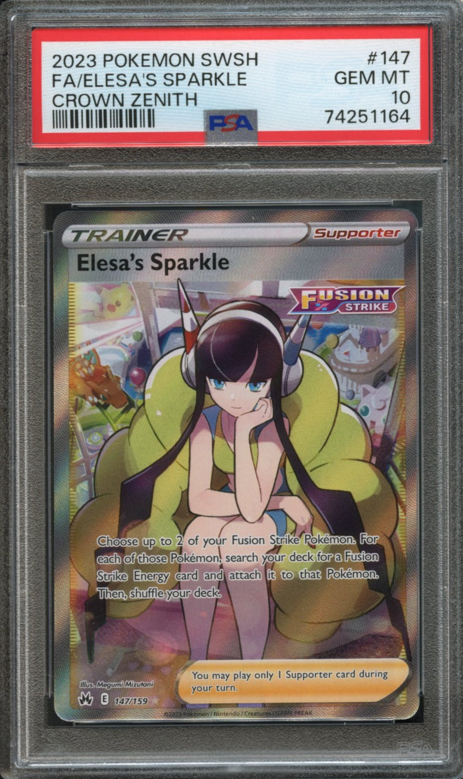 Elesa's Sparkle #147 PSA 10 Crown Zenith、mySite、waistdrama