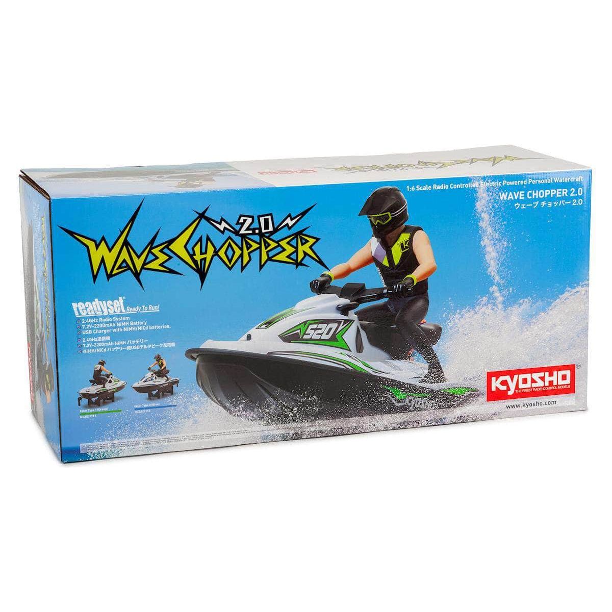  KYO40211, Kyosho Wave Chopper 2.0 Type 2 Electric Watercraft w/KT-231P 2.4GHz Transmitter, Battery & Charger、mySite、merchandisen