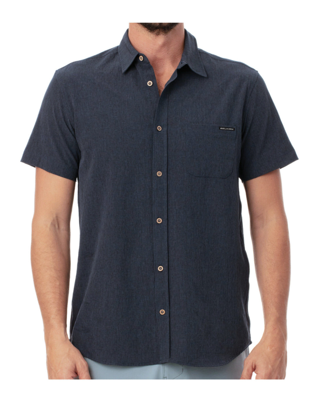 Spring Owen Collection Men's Horizon UPF50 Tech Short Sleeve Button Down、mySite、noshort