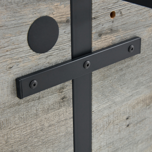 Rustic Industrial Rectangular Wood Dining Table For 4-6 Person, With 1.5" Thick Engineered Wood color Tabletop and Black Metal Legs,Desk For Kitchen Dining Living Room, 55.1" x 31.4"x 29.9"1529W115172、、casual