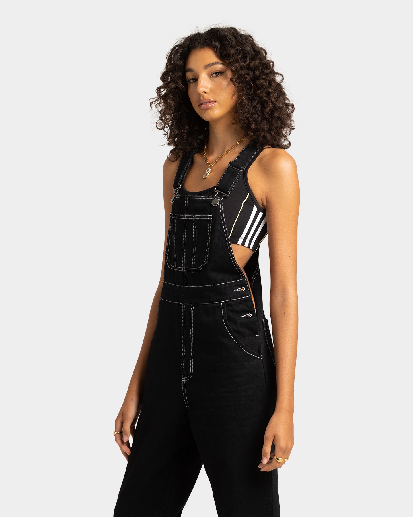 EN ES Women's Fearless Dungarees Black、mySite、zt4zffjzw