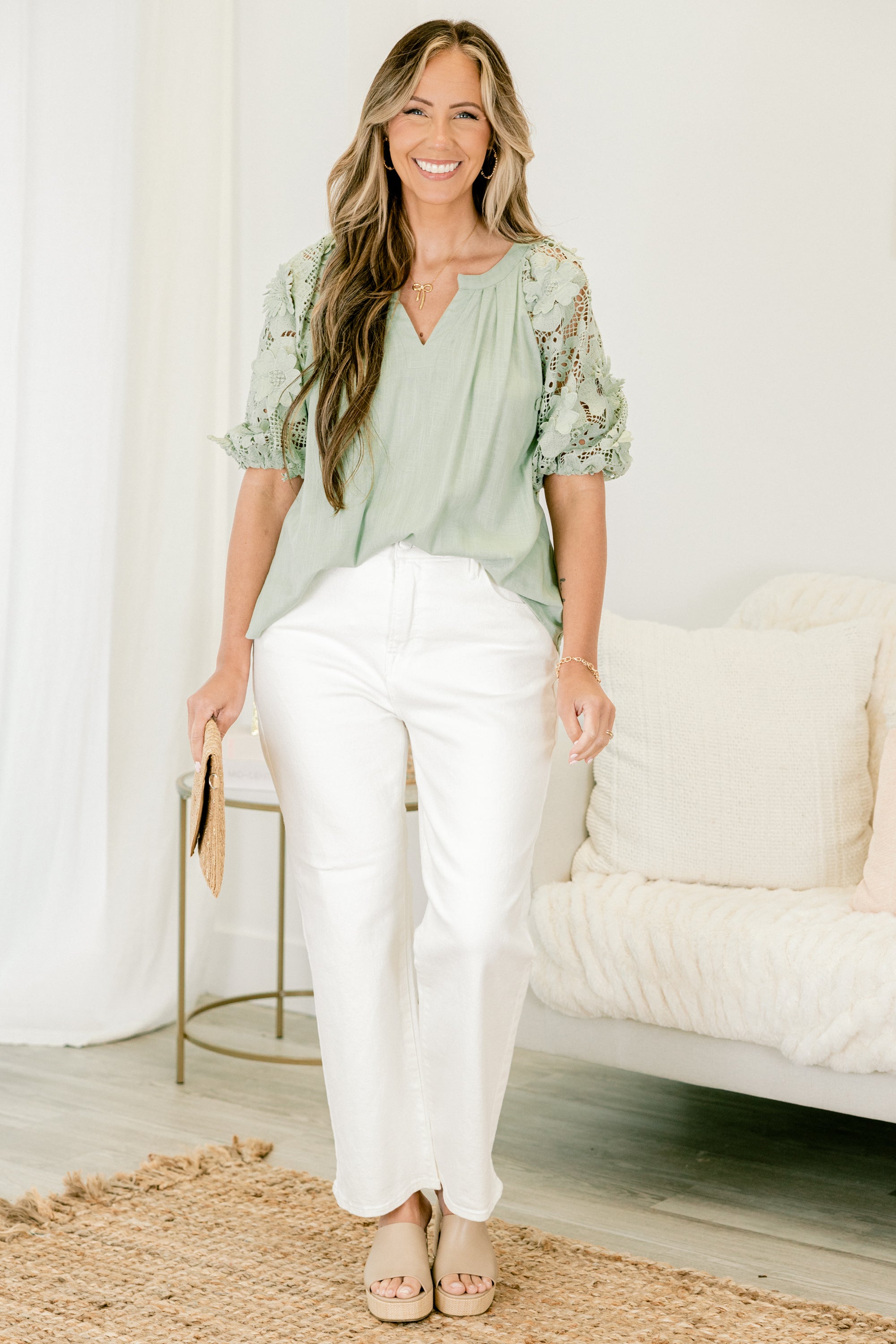  Under The Neon Moon Jeans, White、mySite、justintrudeaud