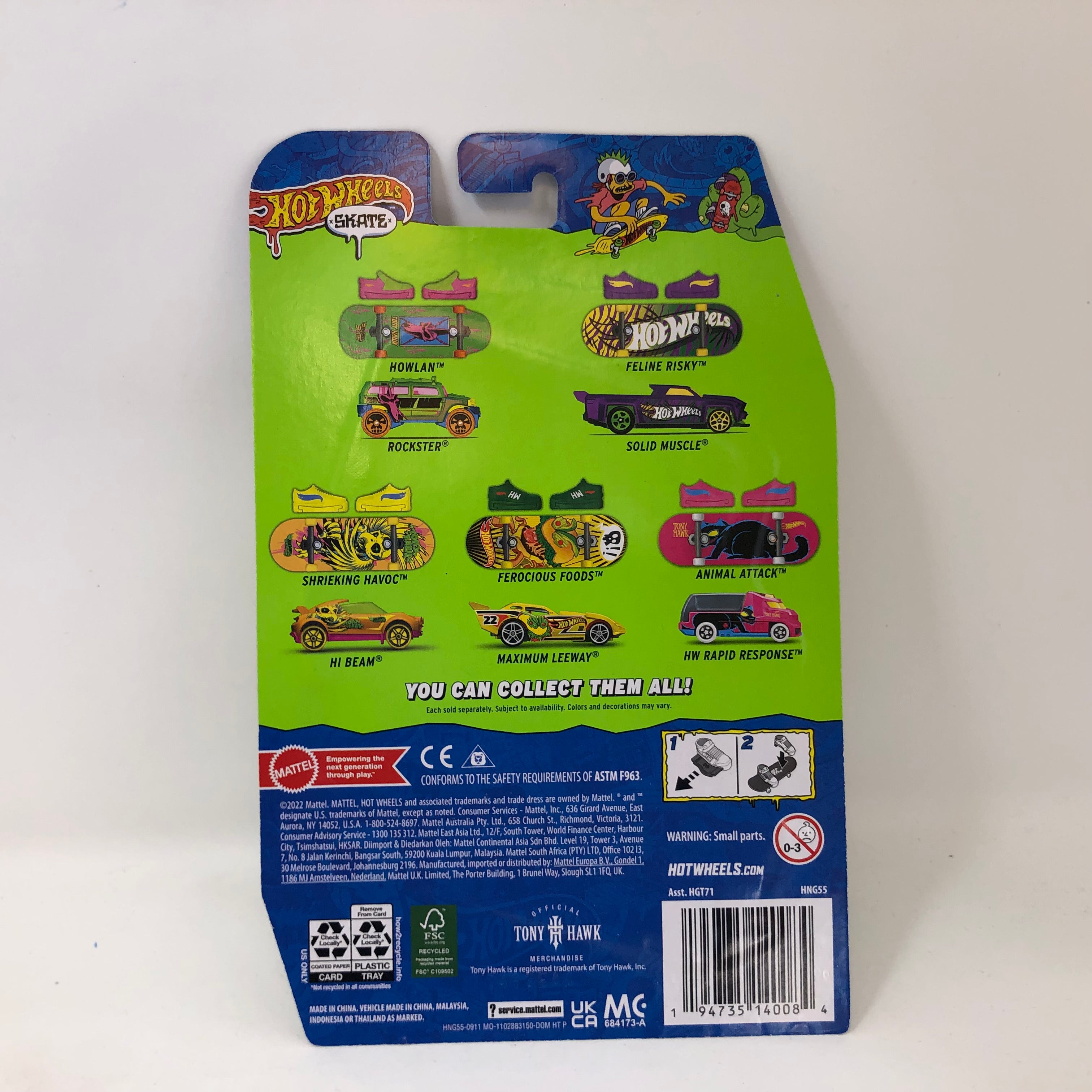 2023 Hot Wheels Skate Tony Hawk * Tour De Fast & Stalk Sherd Skate Board、mySite、hgirdovlk