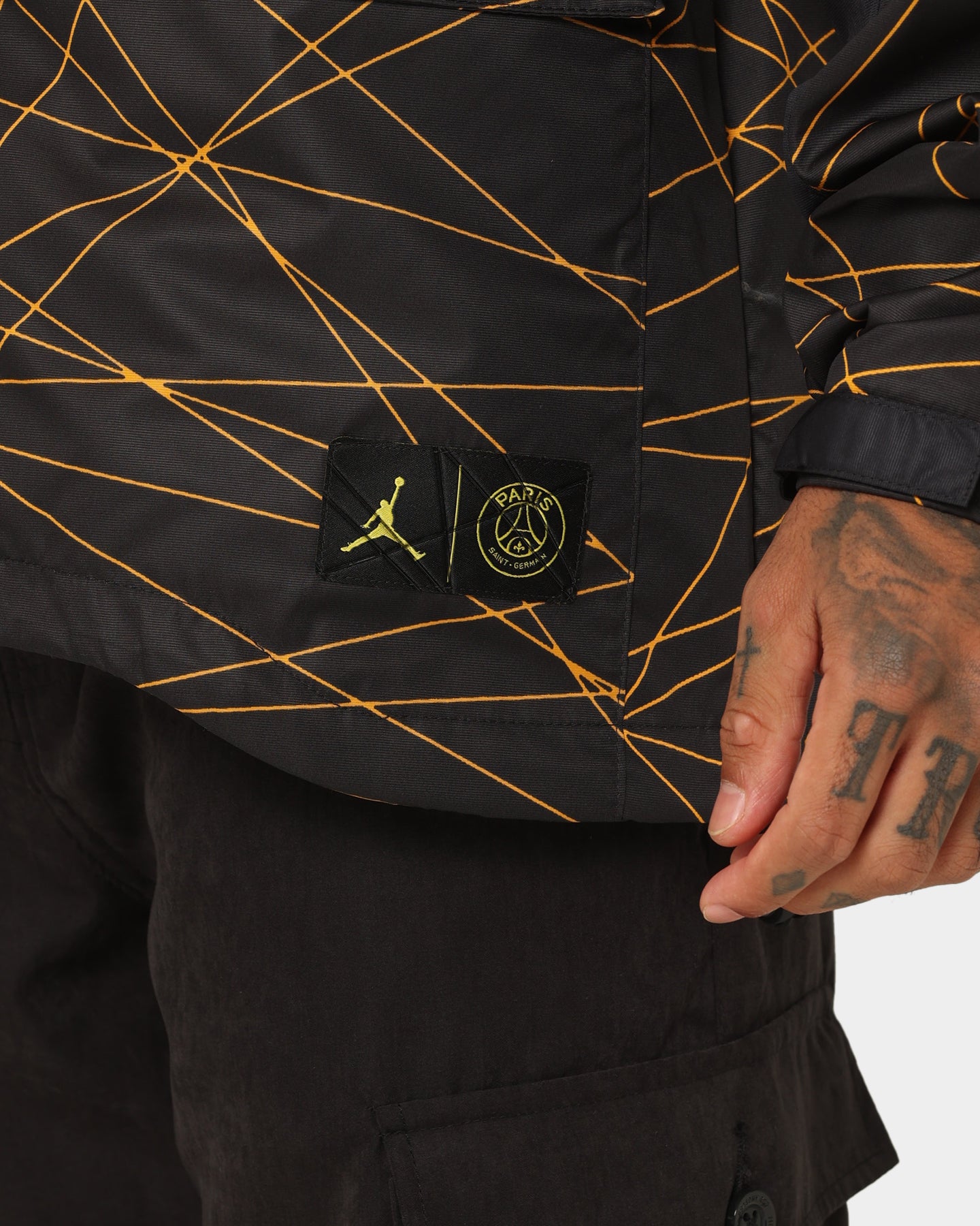 Jordan X Paris Saint-Germain Anthem Jacket Black/Tour Yellow、mySite、zt4zffjzw