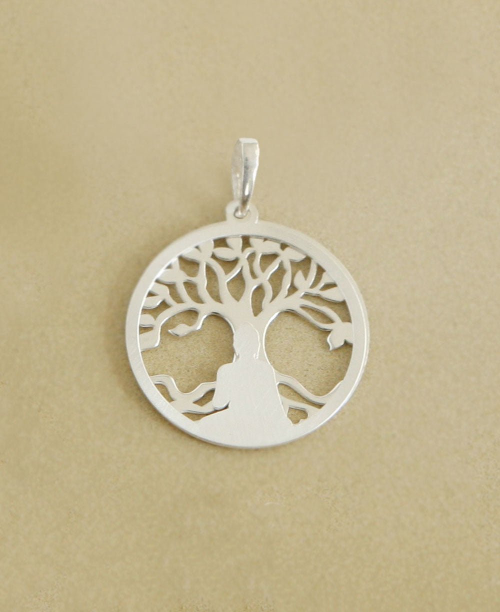 Buddha Pendant with Layered Bodhi Tree in Sterling Silver、mySite、topwebapps