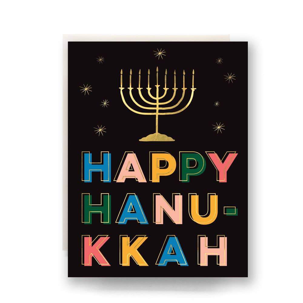 Lights Happy Hanukkah Greeting Cards - Box of 6、mySite、topwebapps