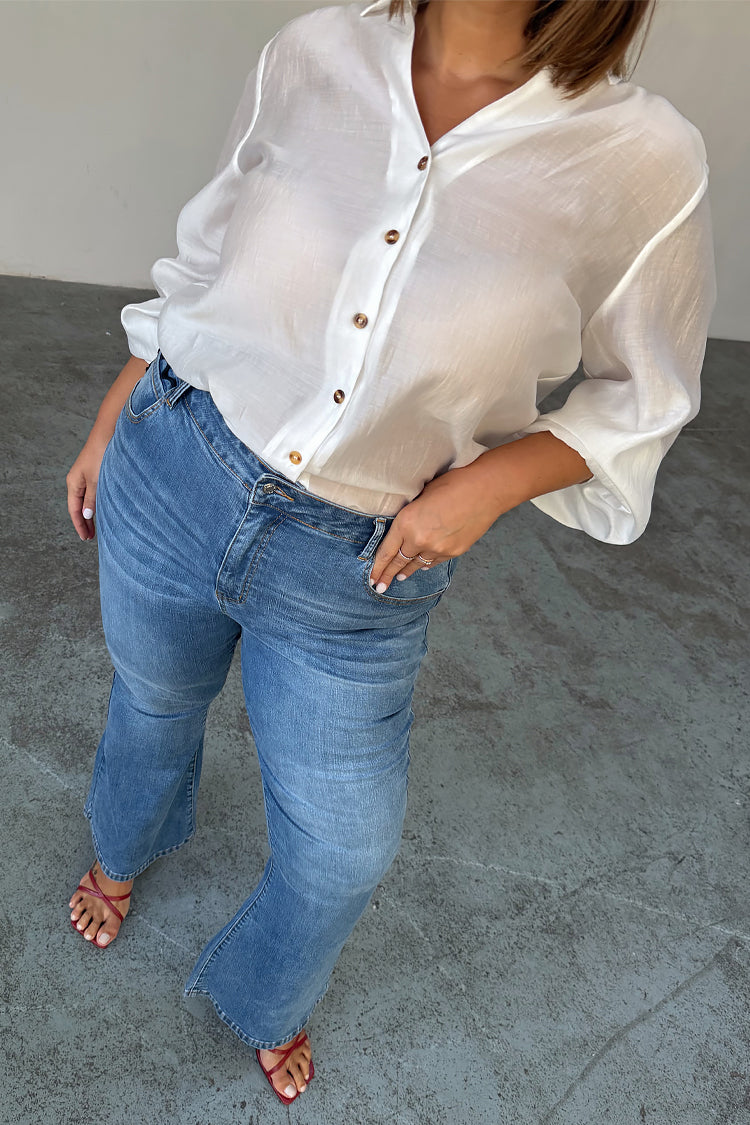 Denim Flare Scallop Jean、mySite、solidvoid