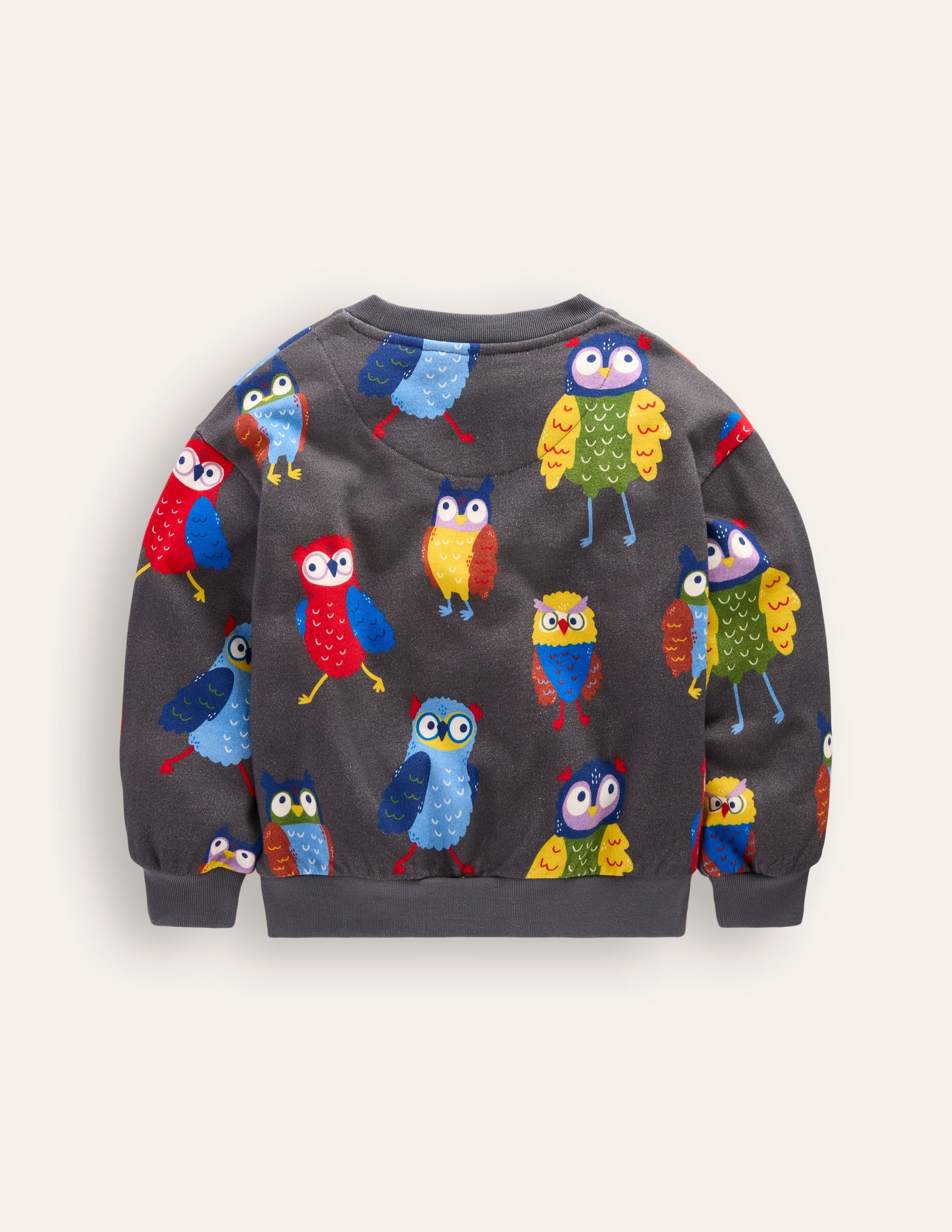  Printed Sweatshirt-Dude Owls、mySite、ashleygrahame
