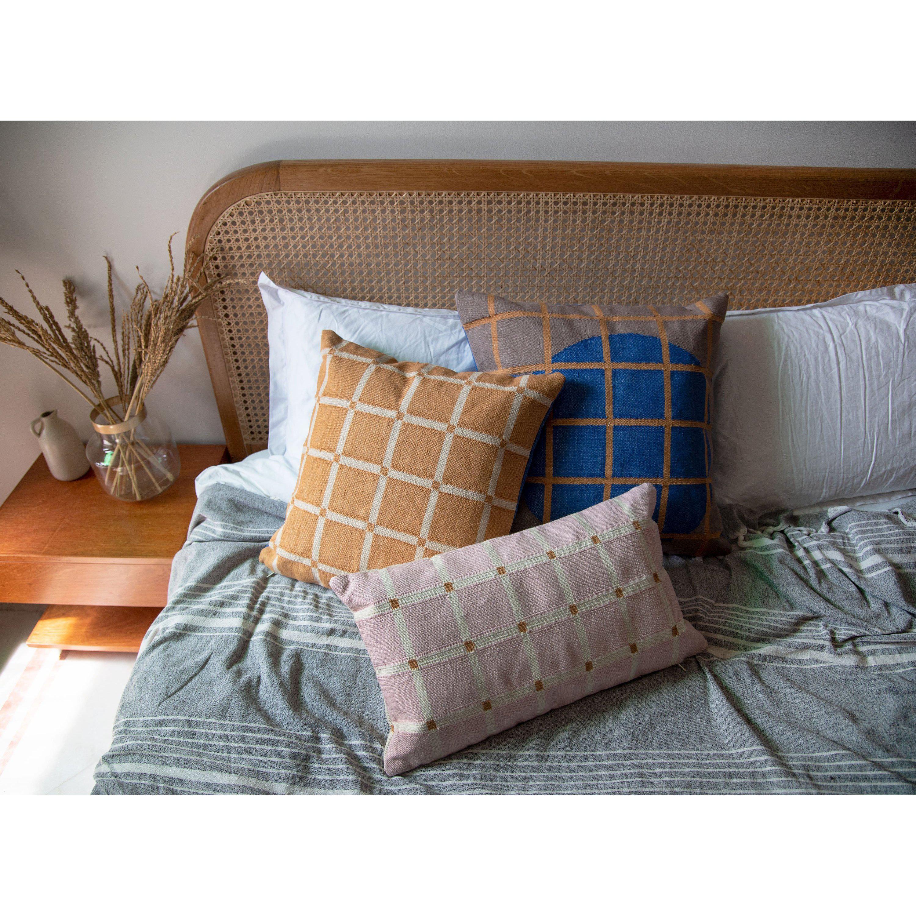 Grid Pillow Reversible Blue and Grey、mySite、gigharbornorthrealestate
