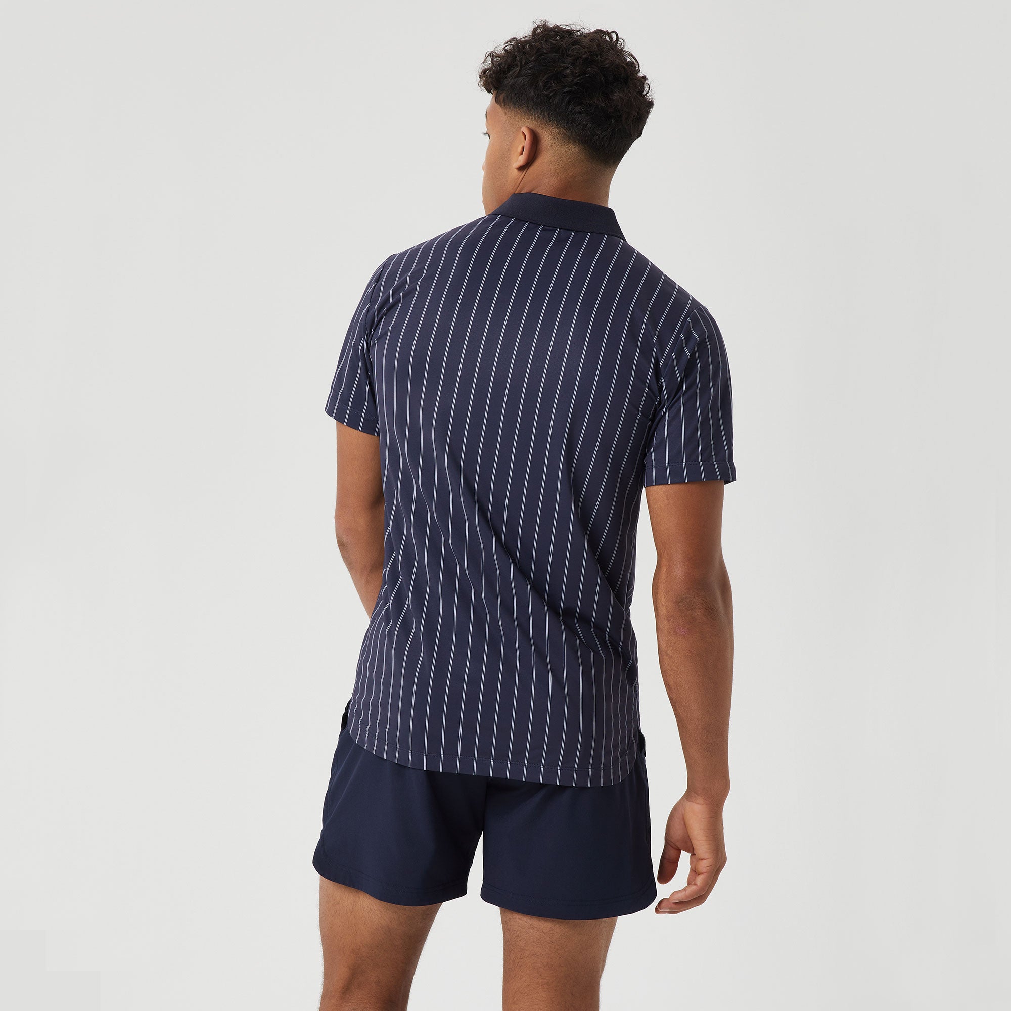 Bj枚rn Borg Ace Men's Pinstripe Tennis Polo