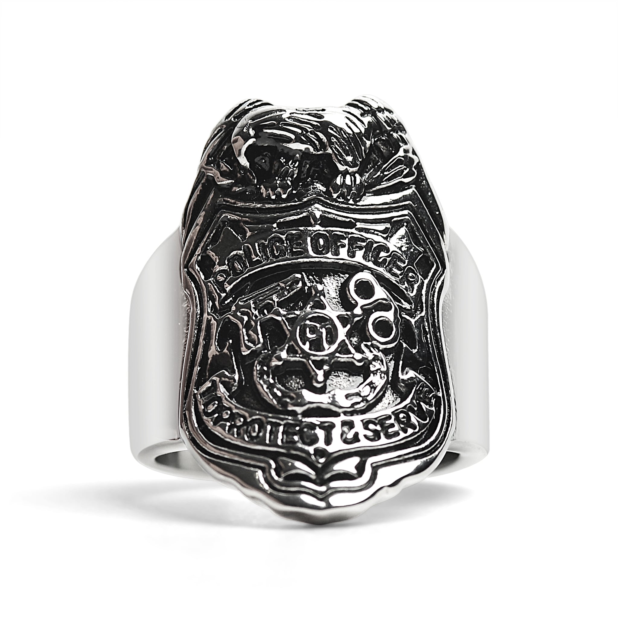 Police officer Stainless Steel Ring / MCR4104、mySite、dreamappss