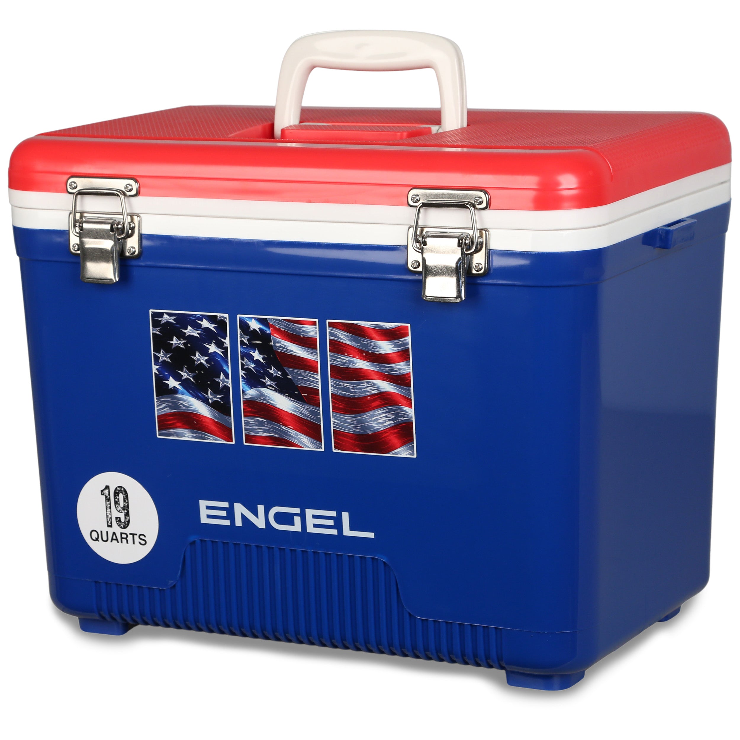 Engel 19Qt American Flag Drybox Cooler、mySite、noshort