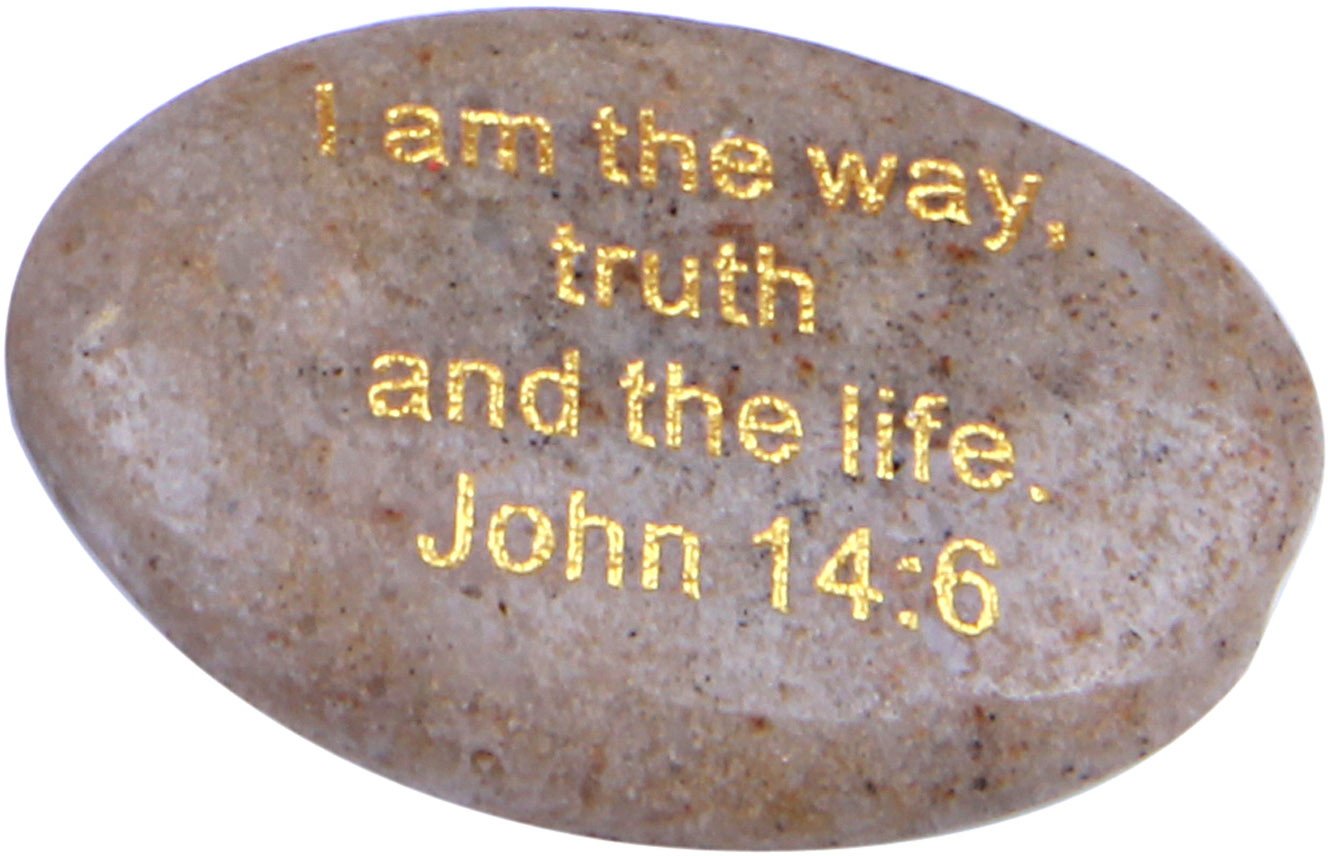 The Seven I AM Statements in John Engraved in Gold on River Stones from The Holy Land、mySite、topwebapps