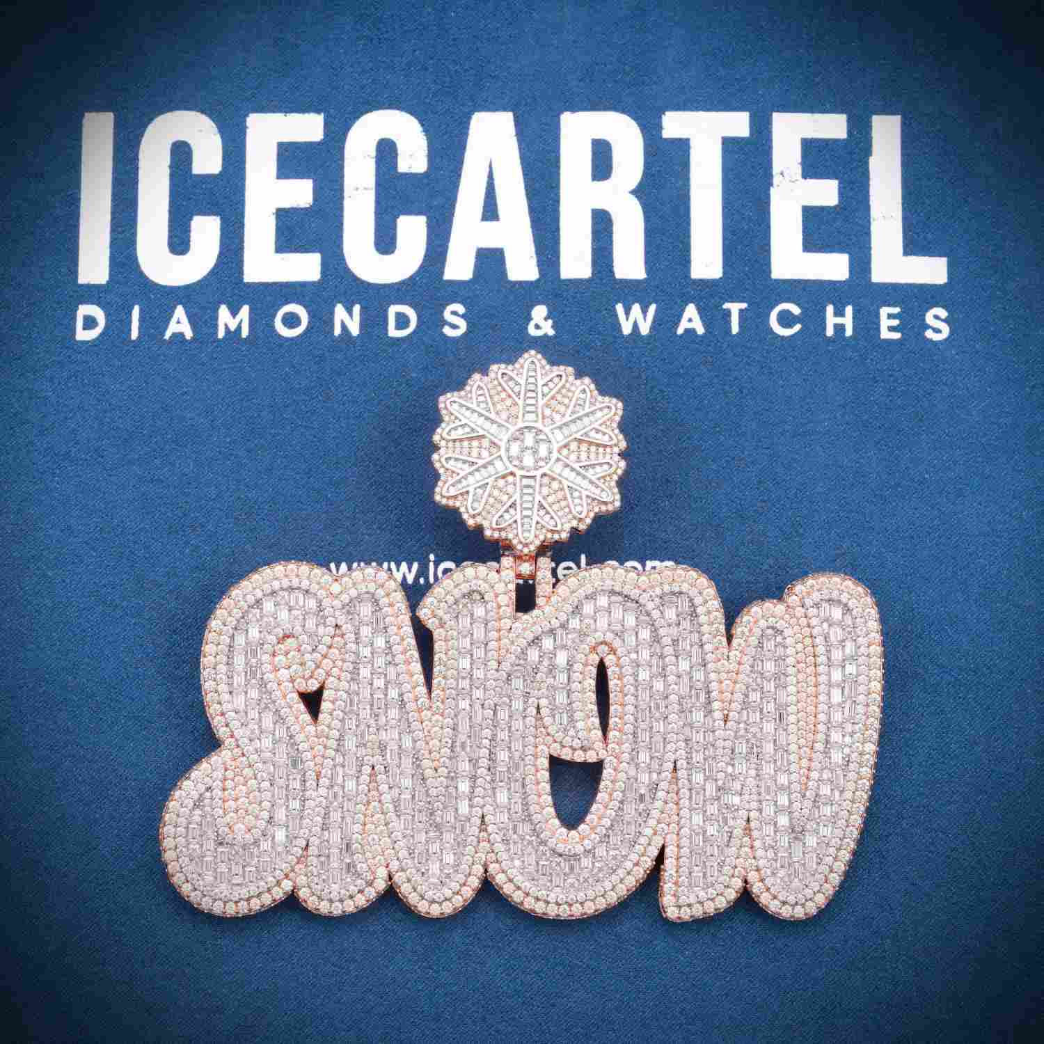 SNOW Custom Moissanite Pendant 14K Gold、mySite、hinf8tx79