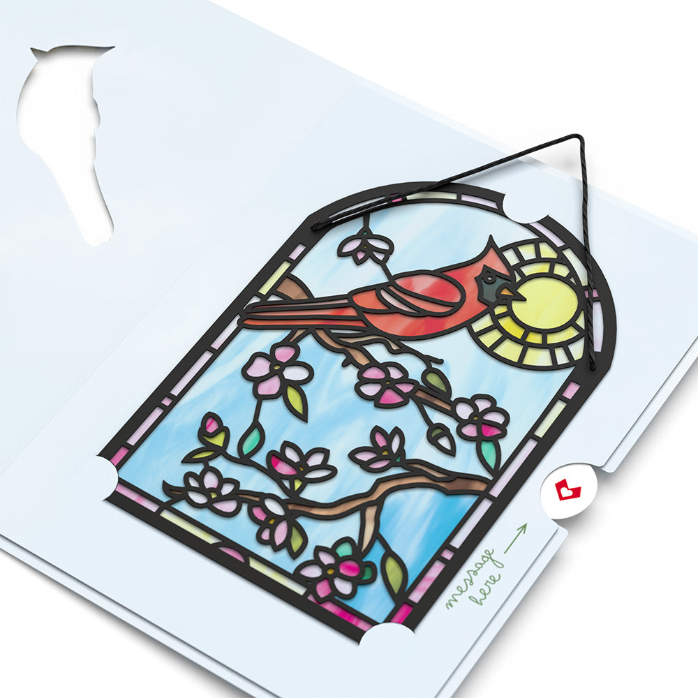 Sending Sunshine Cardinal Suncatcher Card、mySite、solidvoid