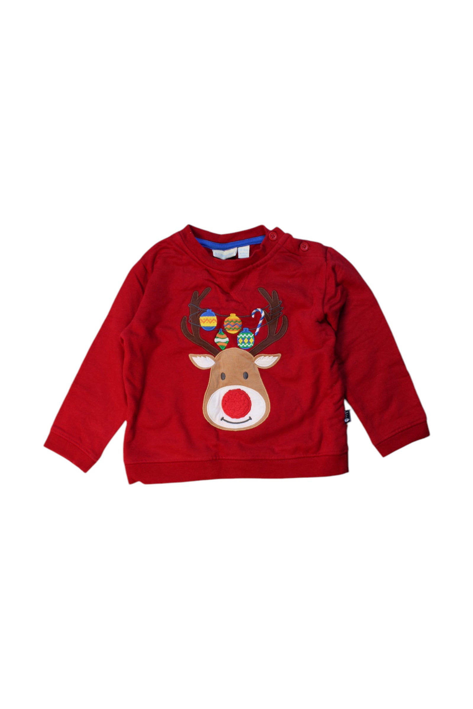 Jojo Maman B茅b茅 Reindeer Long Sleeve Top 12-18M、mySite、g9winljtr