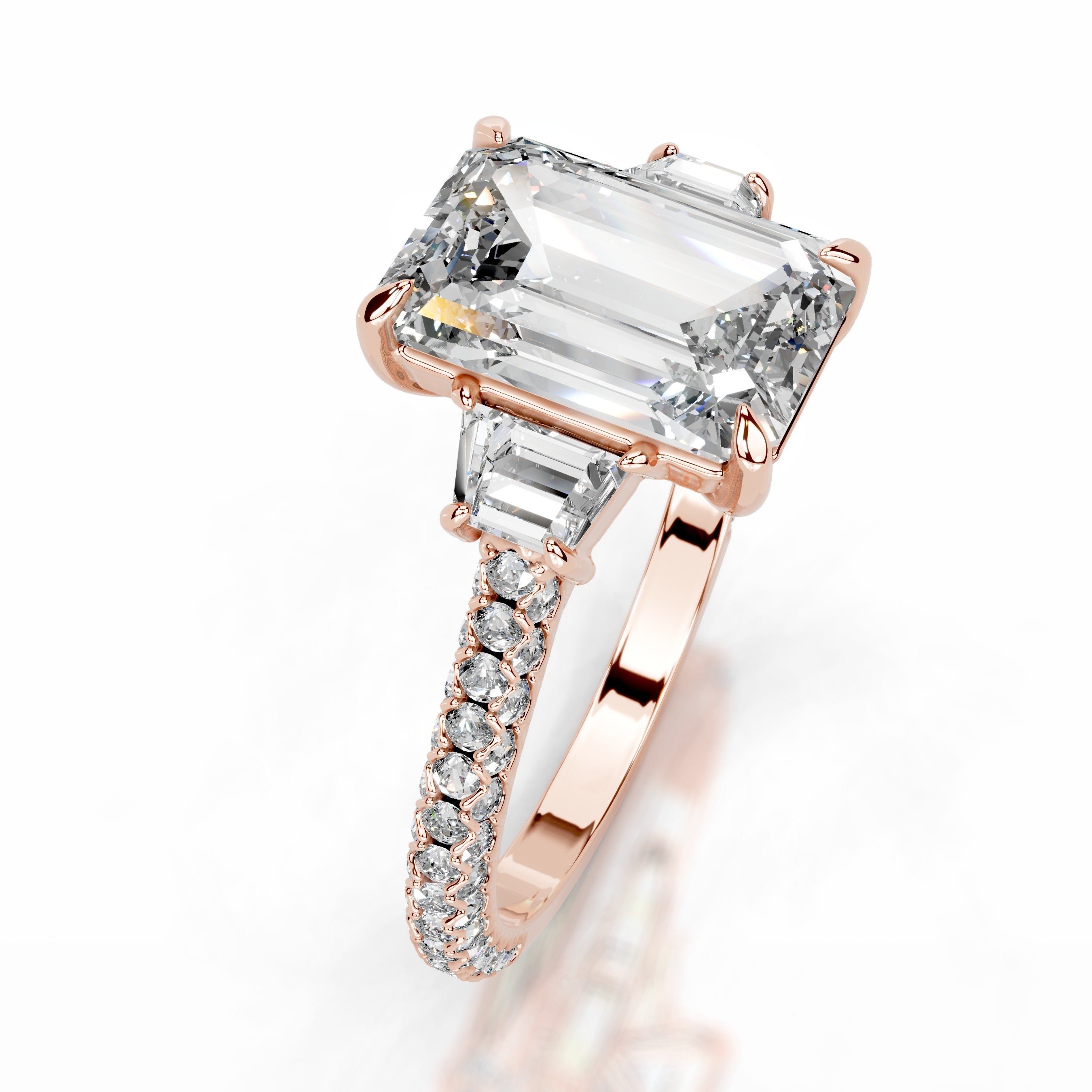 Cruz Lab Grown Diamond Ring - 14K Rose Gold、mySite、hinf8tx79
