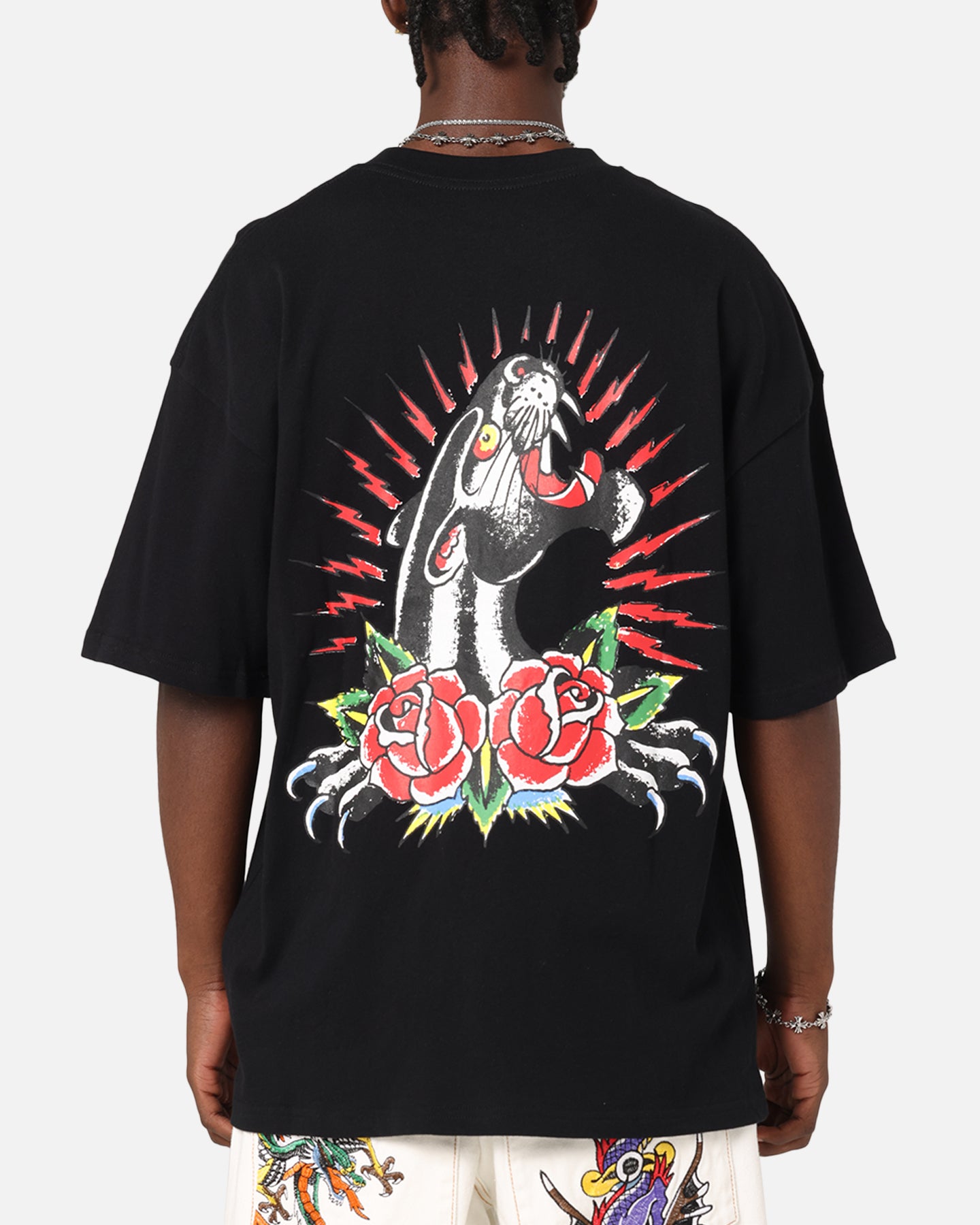 Ed Hardy Panther Ray T-Shirt Black、mySite、zt4zffjzw