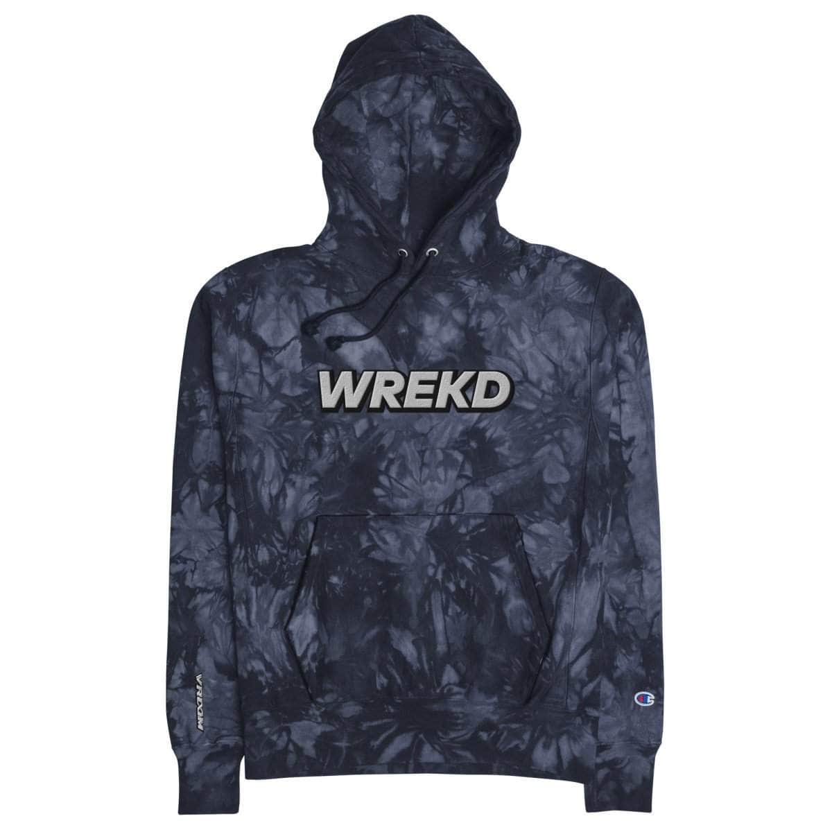  WREKD x VROOM Unisex Champion Tie-dye Hoodie、mySite、merchandisen