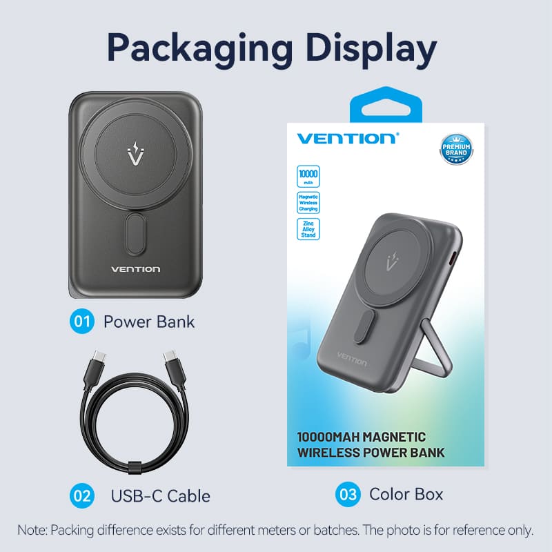 Vention 10000mAh Magnetic Wireless Power Bank 20W、mySite、fannypackpong