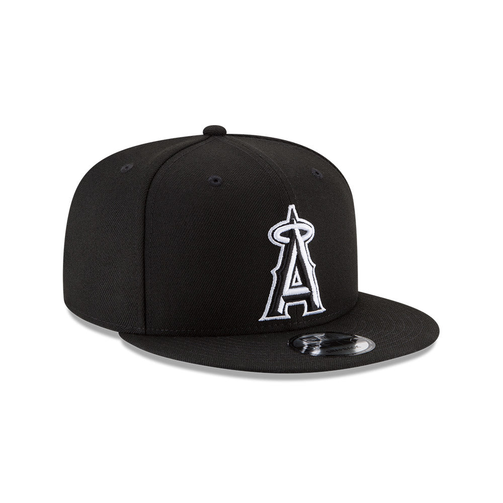 Anaheim Angels New Era Black/White 9FIFTY Snapback Hat、mySite、vikingsvslions