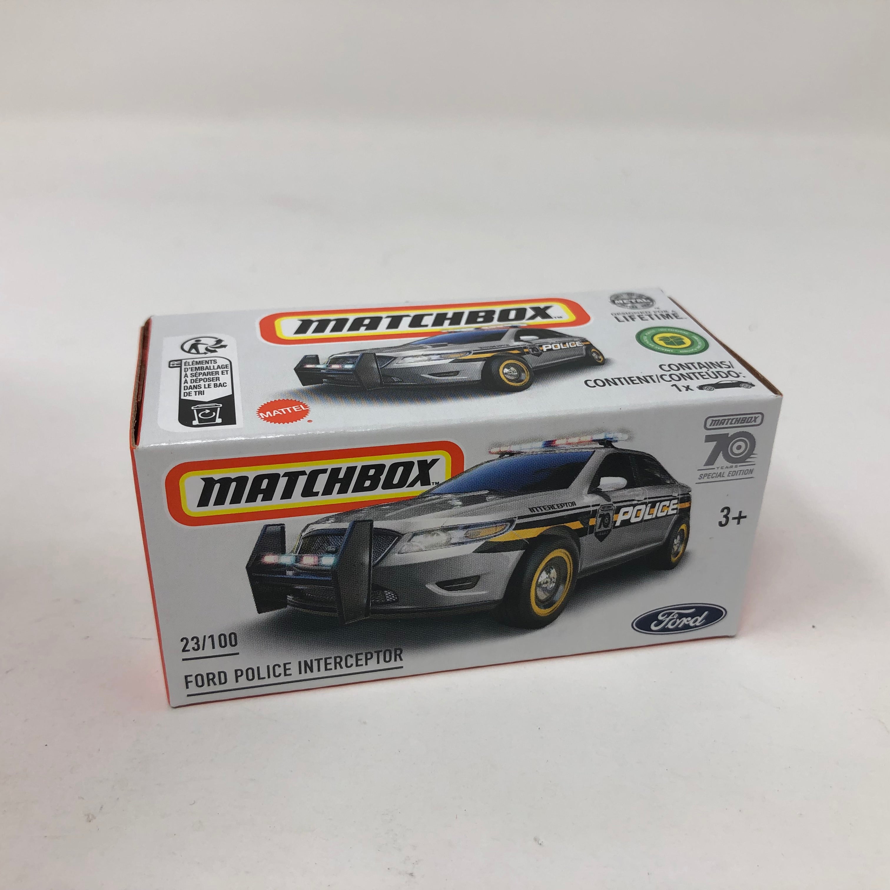 Ford Police Interceptor #23 * 2023 Matchbox Power Grabs Series Case J、mySite、hgirdovlk