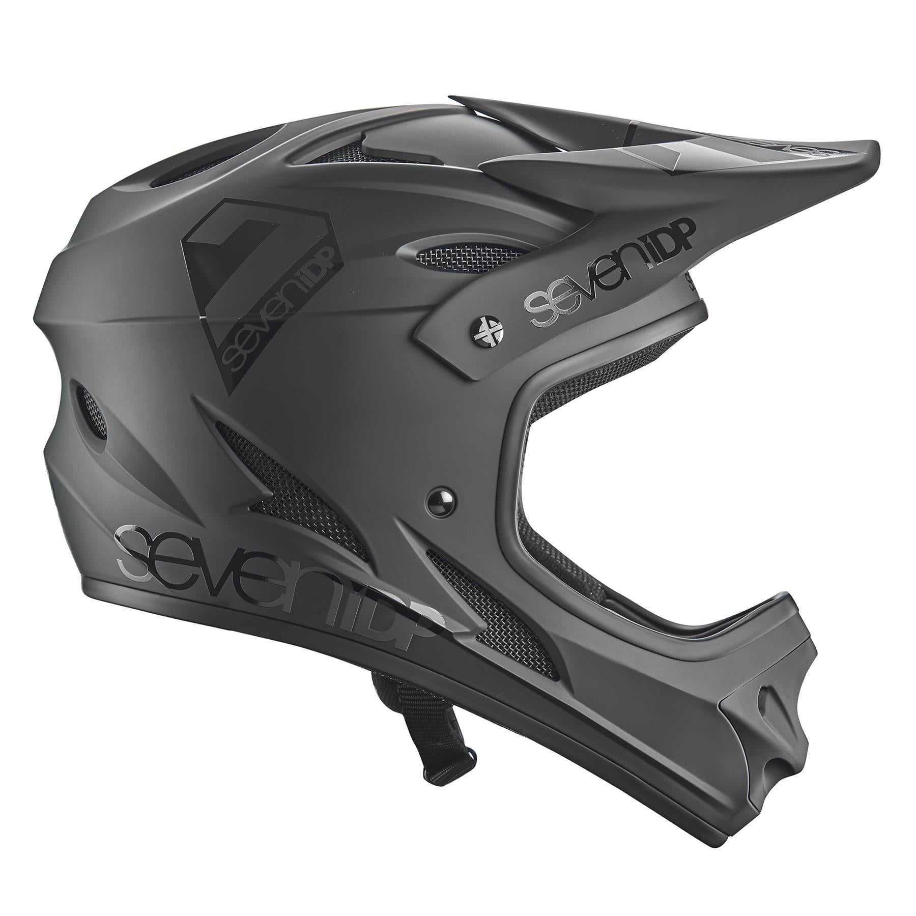  Seven iDP M1 Race Helmet - Matt Black/Gloss Black、mySite、merchandisen